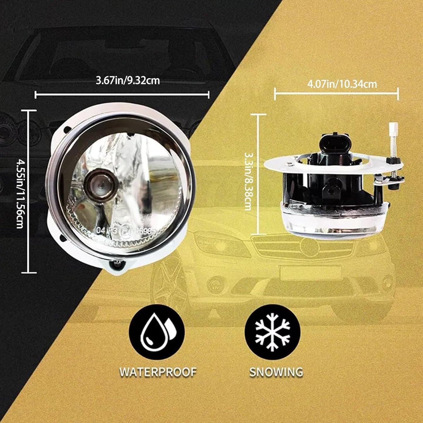 1 Pair Bumper Fog Light For W204 W216 R230 W164 W251 Automotive Accessories 2048202156 2048202256 Replacement Fog Lamp