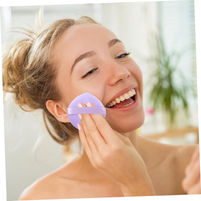 DEARMAMY 10Pezzi Portatili Morbidi Per Polvere Per Applicazione Makeup Accessori Cosmetici Microfibra