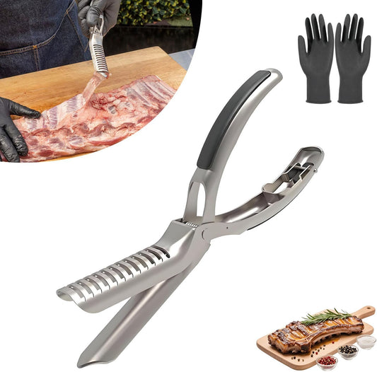 Rib Prep Tool, Rib Membrane Removal Tool, Makes Removing The Membrane So Easy, with Arc Clamp & Non-Slip Grip, Dishwasher Safe Barbecue Accessories (1 Set)