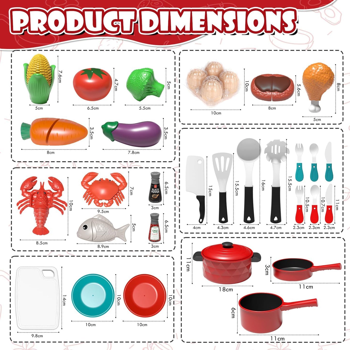 Lehoo Castle Toy Kitchen Set, Kids Cooking Playset, 3 Year Old Girl Gifts, Toddler Pretend Play Toys With Play Pots and Pans
