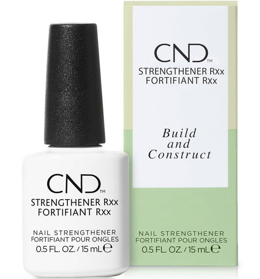 CND™ Strengthener RXx, Nail Strengthener for Tougher, Stronger Nails & Protection for Thin Nails, 0.5 Fl Oz, 0.5 fl oz