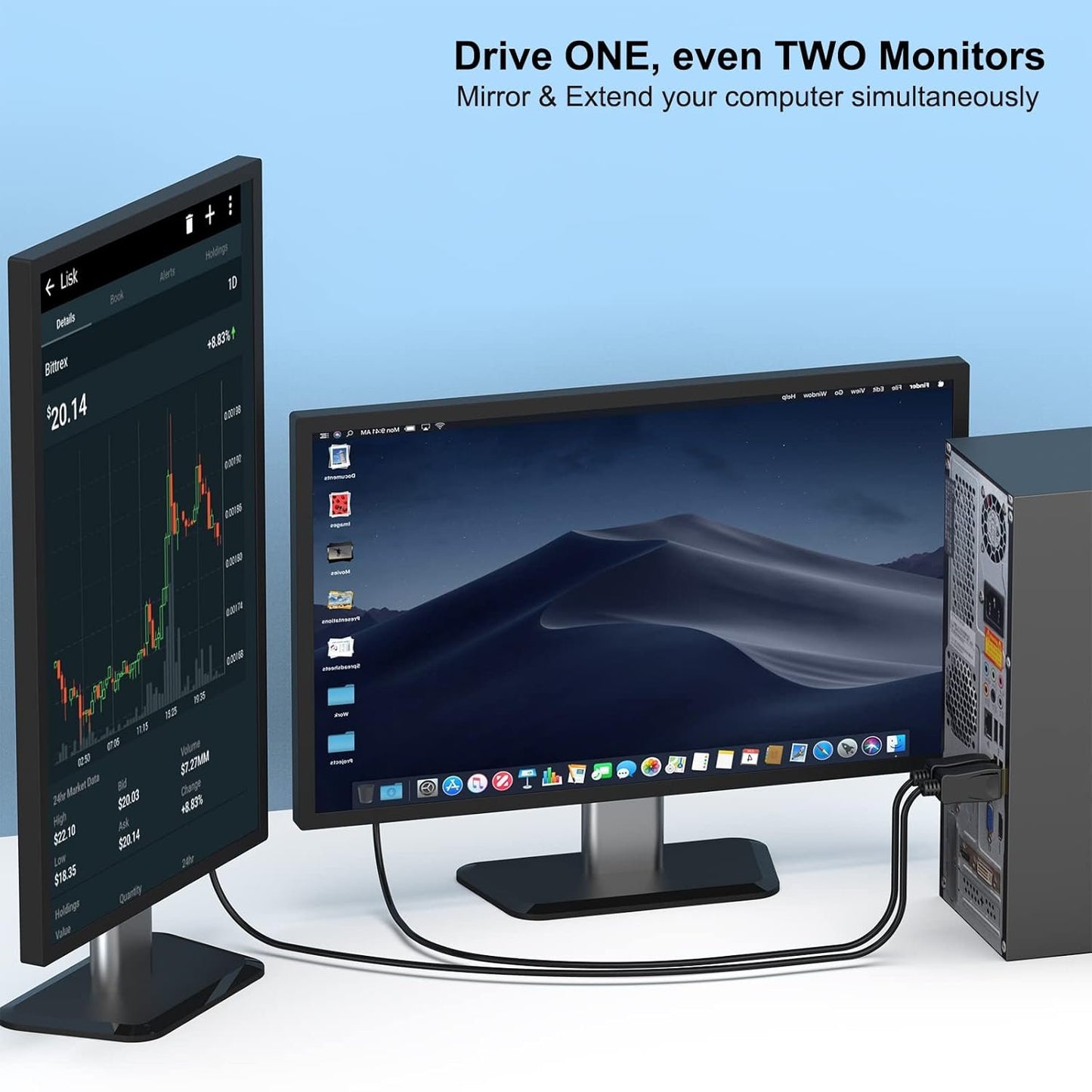 BENFEI DisplayPort to VGA 6 Feet Cable, Uni-Directional DP DisplayPort Computer to VGA Monitor Cable Male to Male Gold-Plated Cord Compatible with Lenovo, Dell, HP, ASUS and Other Brand