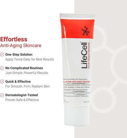 LifeCell South Beach Skincare: All In One Anti-Aging Treatment 2.54 Oz