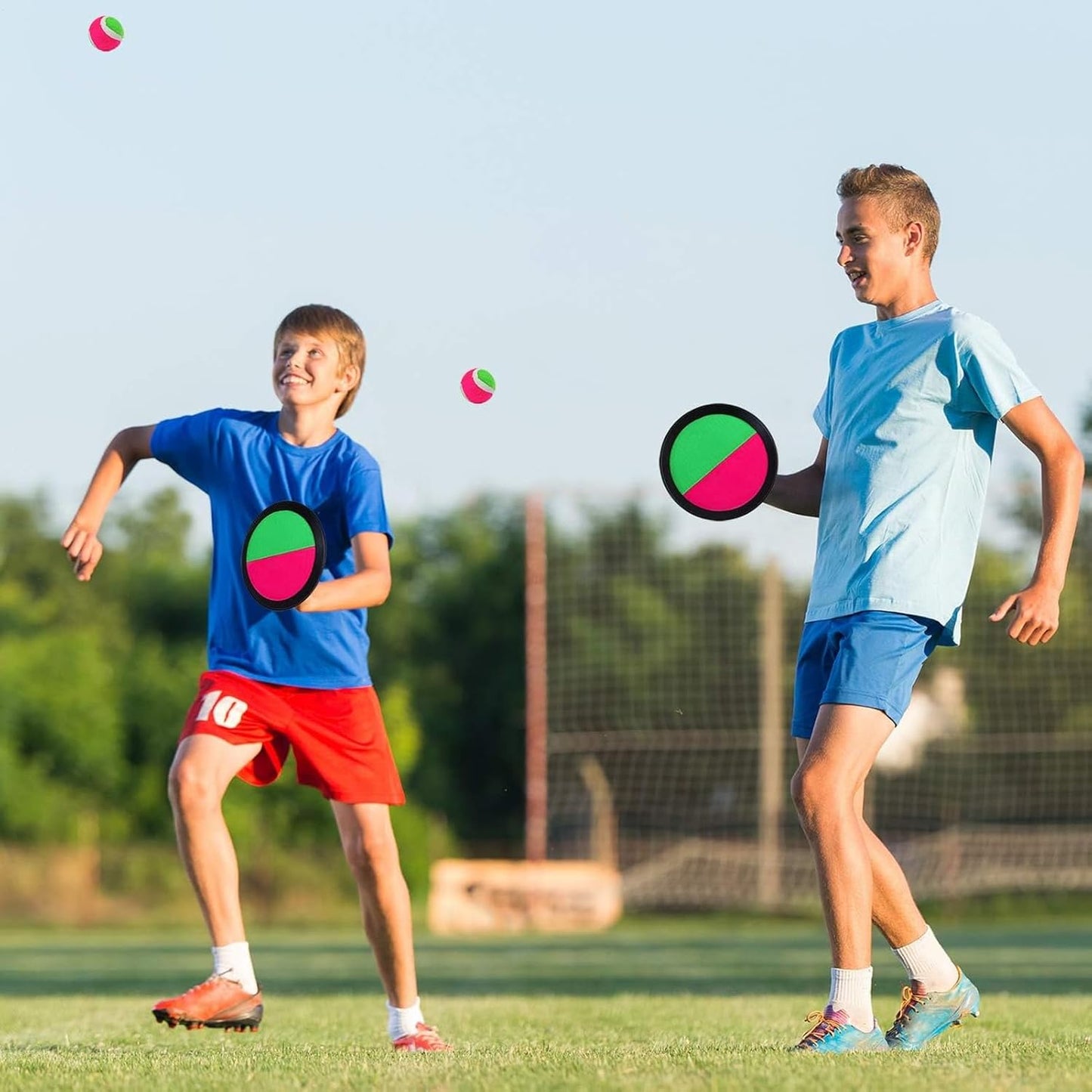 Tossing and Catch Ball, Ball Toss Game Kids, Sticky Sports Toy Set, 9.06 x 7.87 x 2.36 Inches, Engaging Activity for Outdoor Play, Camping, Travel, Playground, Parent Child Bonding