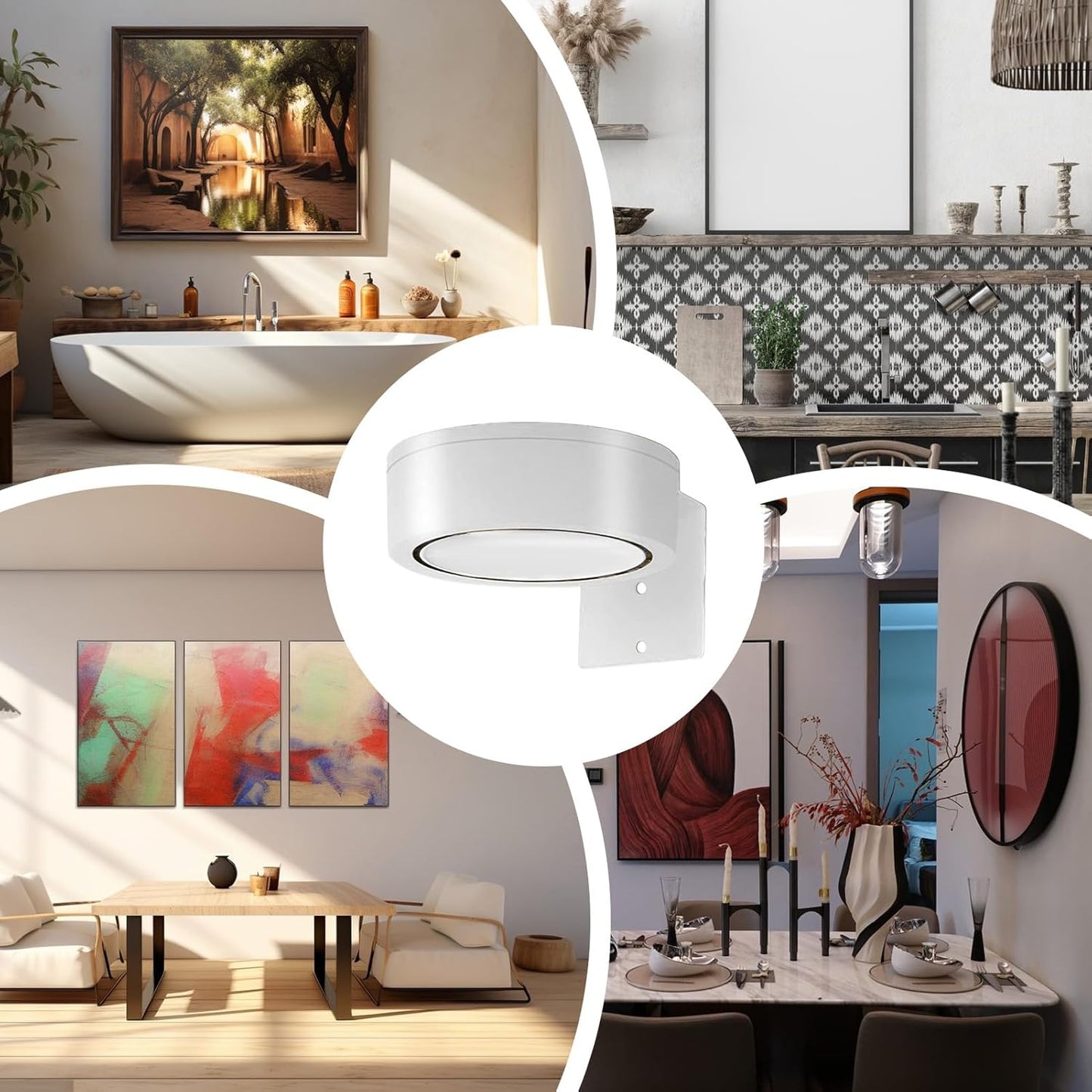 Frame Lights for Wall, Smart Control Wireless Battery Operated Wall Lights with Timer and Adjustable Brightness, Versatile Art Lighting for Home, Living Room, Bedroom, Dining Room, and Decor