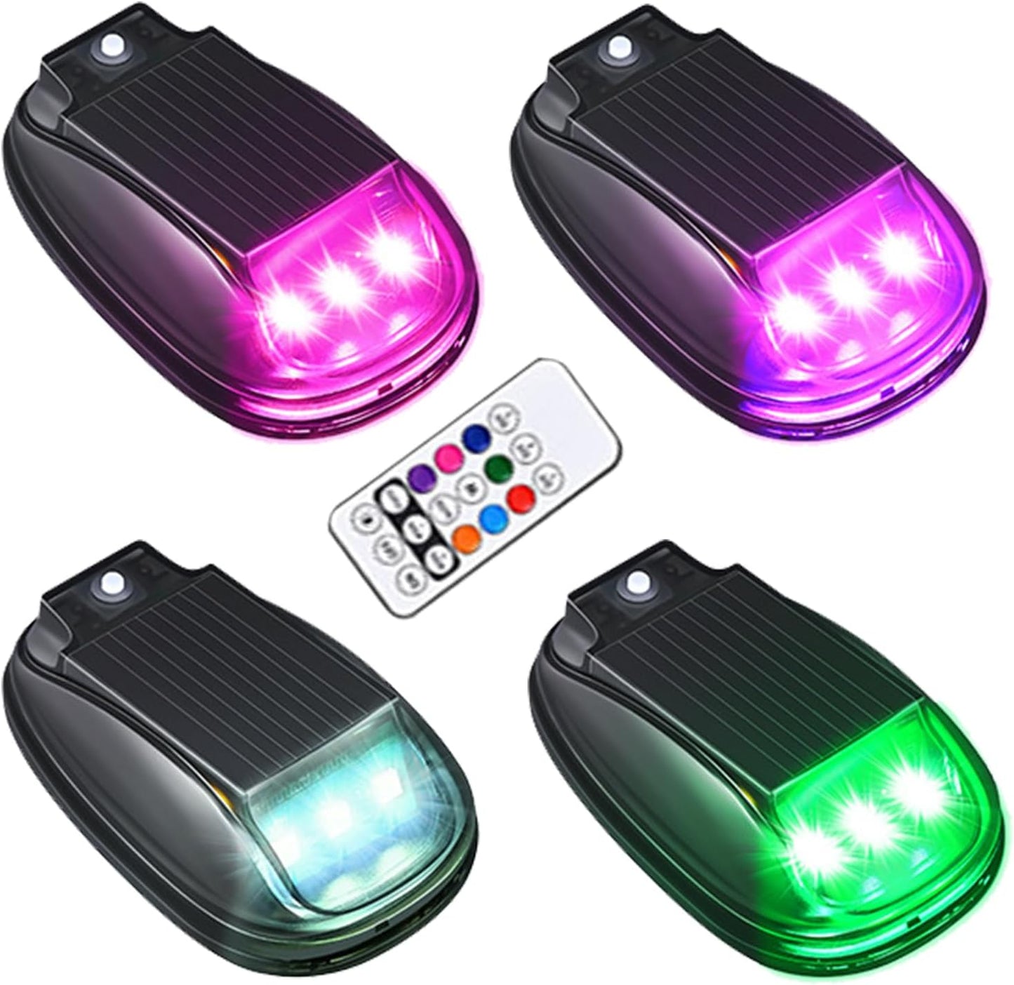 Generico Solar Powered Cab Lights, Cab Marker Light, 3.15x2.36x1.49 inches Portable Compact Smart Sensing Lighting, Waterproof Automotive Accessories, Ideal for Motorcycle Vehicles