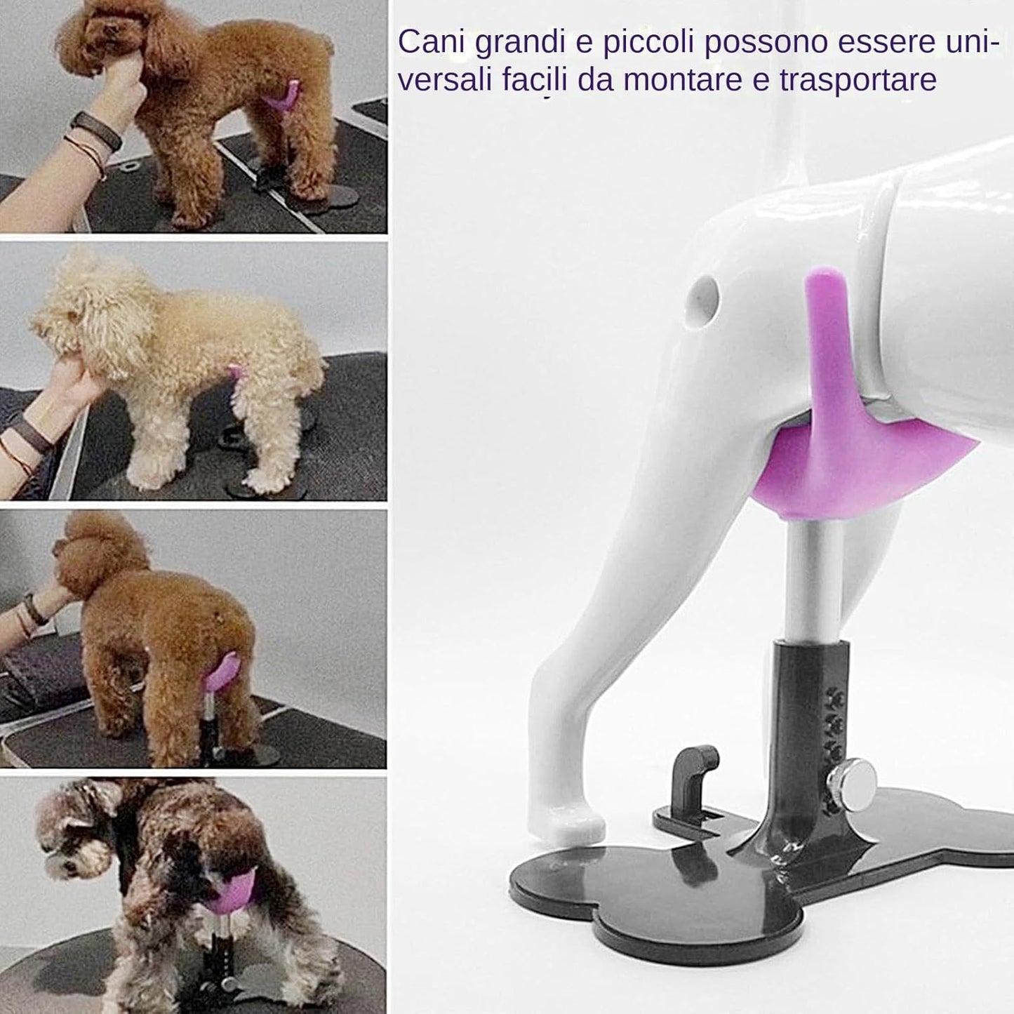 Small Dogs Grooming Chair, Standing Bathing Support, 5.7x7.28 inches Adjustable Height, Sturdy Material, Assistive Stand Ladder for Dog, Trimming, Showering, Grooming