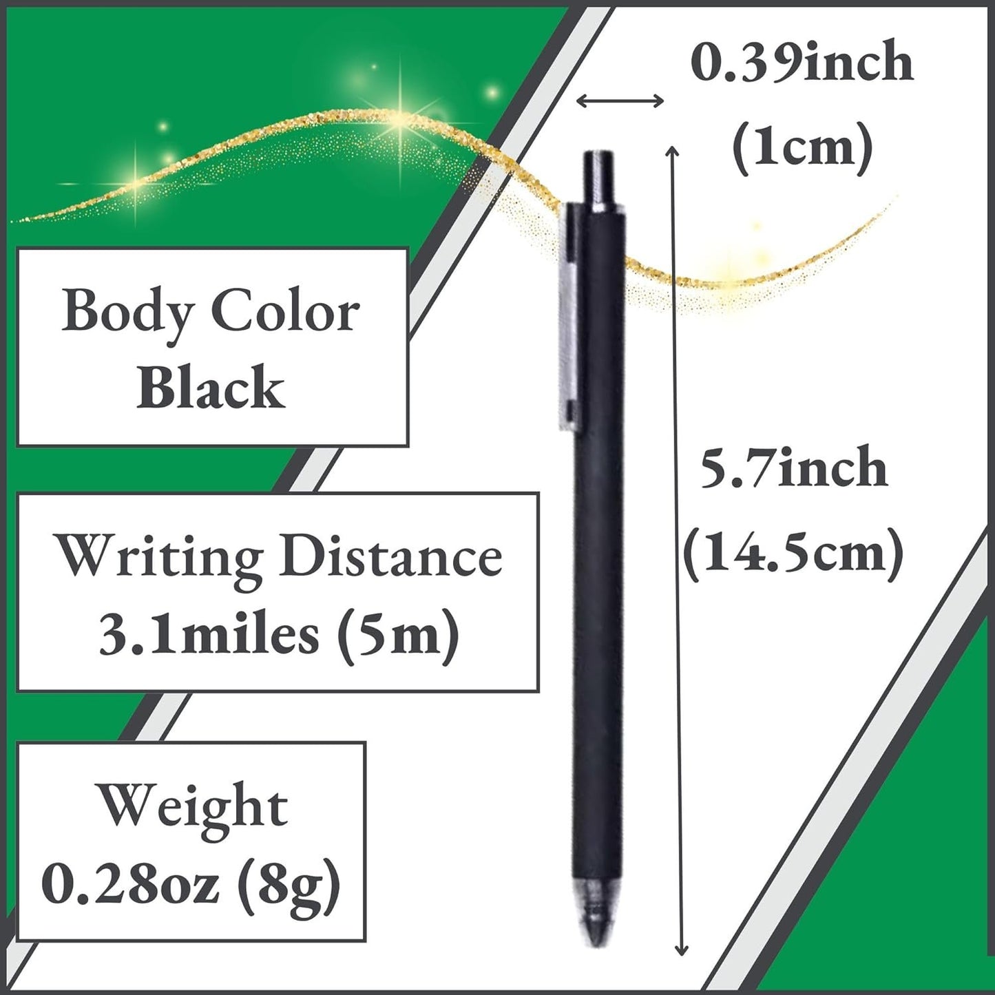 Sun-Star Stationery S4541995 Metal Pencil, Metasil, Knock, Black