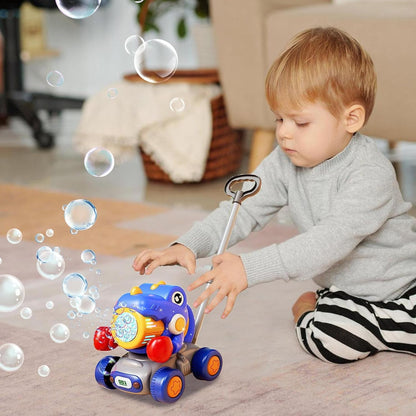 Dinosaur Bubble Lawn Mower, Leakproof Waterproof Bubble Machine, Portable Toy Boys Aged 3+, Convenient for Garden Play, Backyard Fun, and Beach Adventures