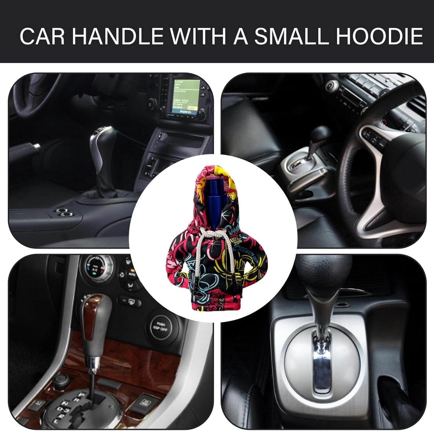 Gear Shift Hoodie Shifter Hoodie Car Decoration Shifter Car Decoration with Anti-Slip Hood Interior Decoration for Car Accessories