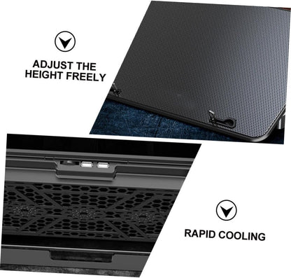 jojofuny Gaming Laptop Stand with Fans Height Ergonomic Design for Comfort Powerful Cooling Pad for Laptops Wide Compatibility with Slip Features