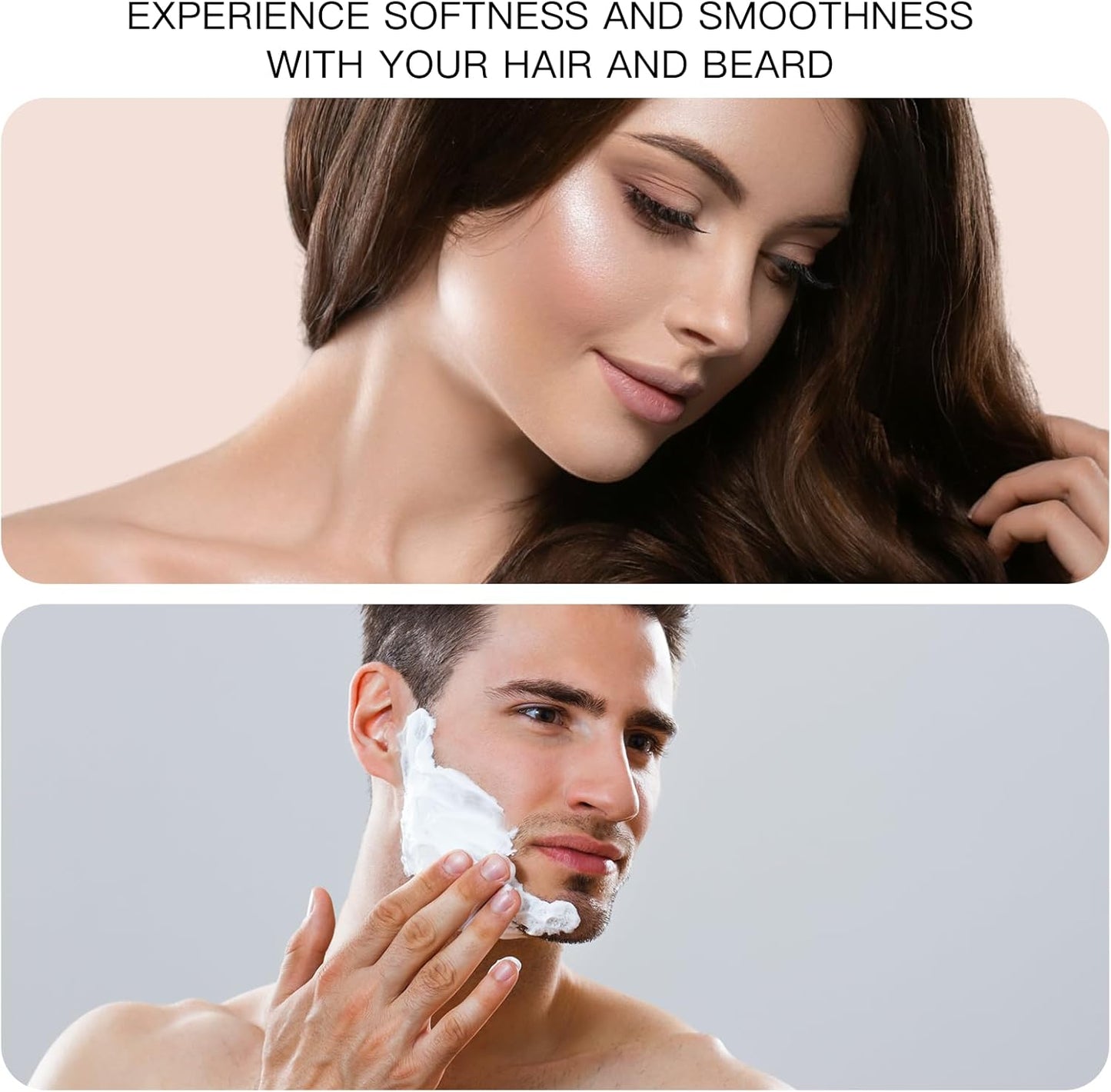 Chilvure Universal Boar Bristle Beard Brush, Anti-Static Styling Wooden Hair Brush for Men&Women, Perfect for Hair&Beard Care Men's Grooming Straightens Promotes Growth Works with Beard Oil and Balm Beard Kits