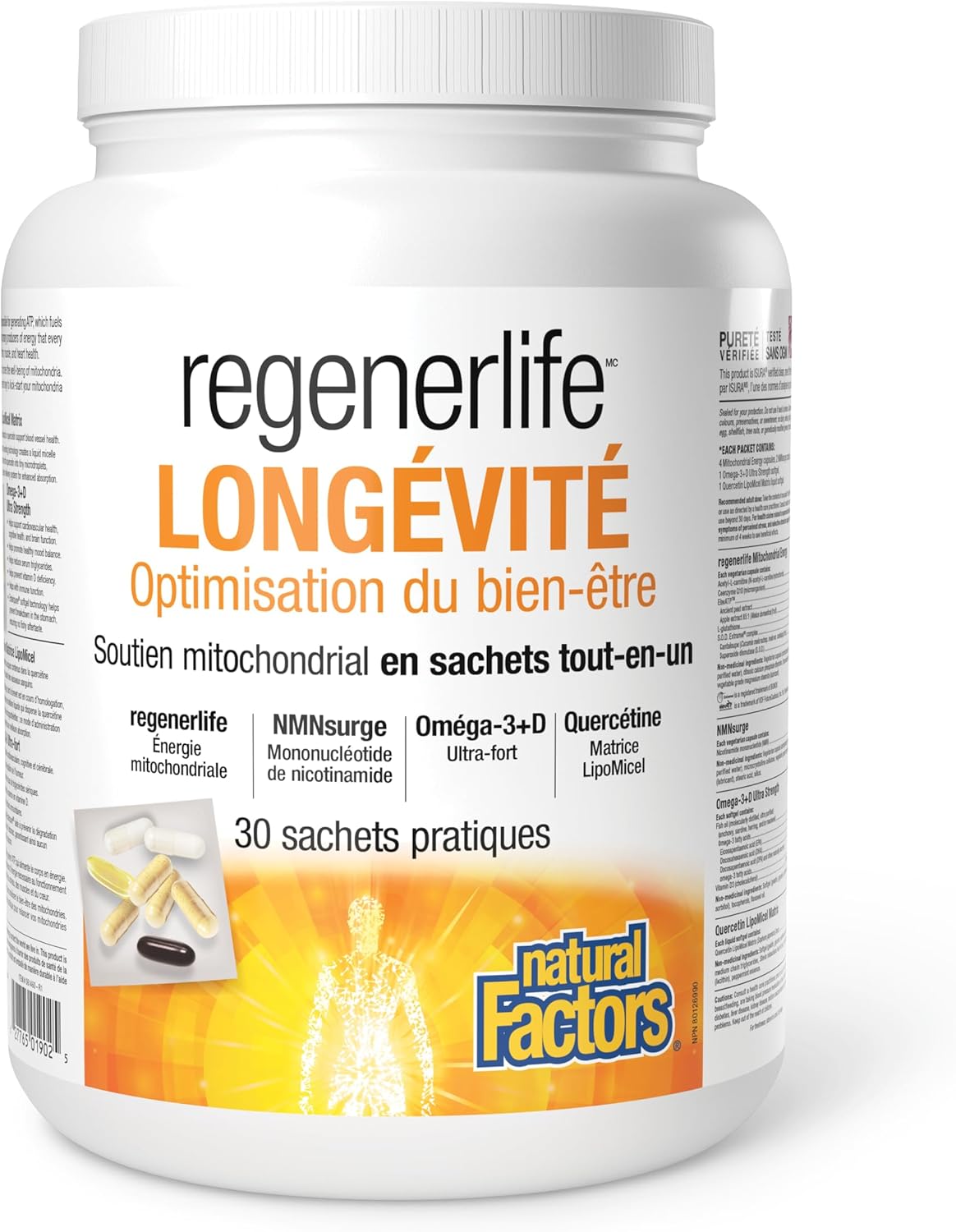 Natural Factors Regenerlife Longevity Wellness Optimization,
