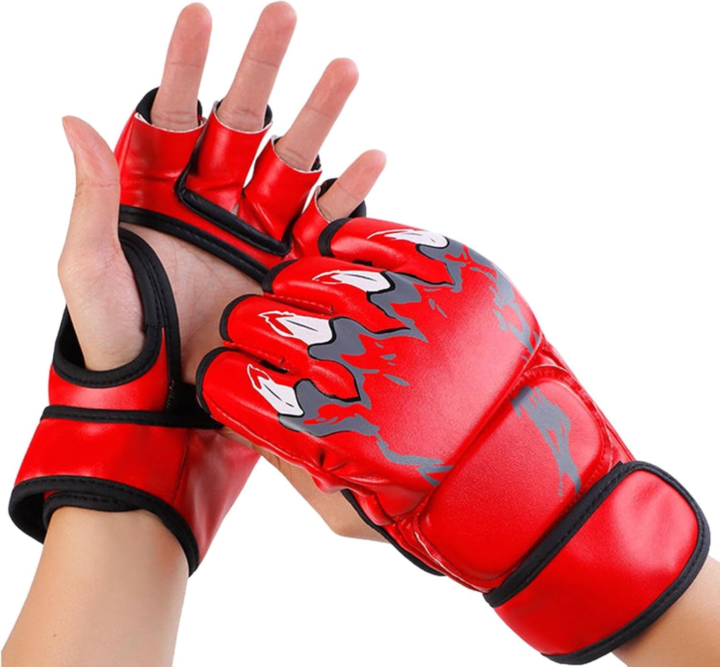 Boxing Gloves, Grappling Sparring Gloves, Half Finger Mitts, Adjustable Boxing Mitts, Wrist Support Gloves, Kickboxing Training Gloves, Cage Fighting Gloves, Punching Bag Workout Gear, Sparring Towing