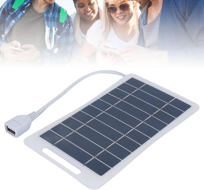 Portable Solar Panel, 9x16.5cm USB Solar Panel Charger for Smartphones Tablets Cameras, Small Solar Charger for Camping Outdoor Backpacking