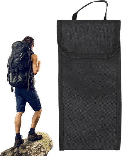 Tent Peg Storage Bag, Camping Spikes Organizer, 11.22 Inches Length Oxford Cloth Pouch, Hammer Pocket Tool Bag, Gear for Backpacking Hunting, Outdoor Travel, Tools