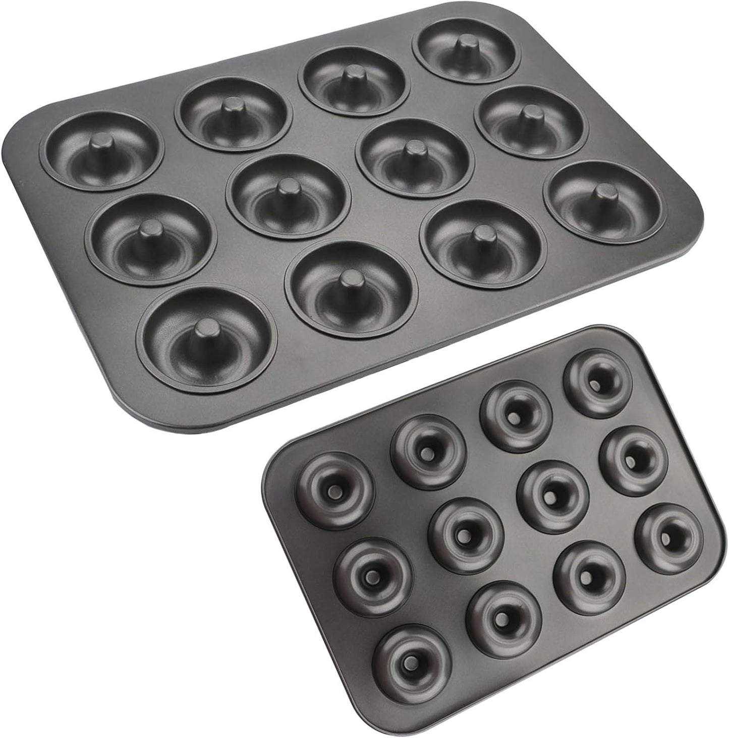 2 Pack Donut Pan,Non-Stick Donut Pan,for Oven Microwave Freezer Safe
