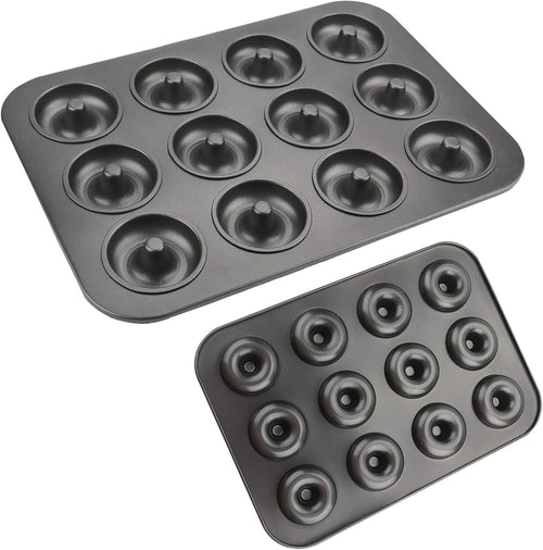 2 Pack Donut Pan,Non-Stick Donut Pan,for Oven Microwave Freezer Safe