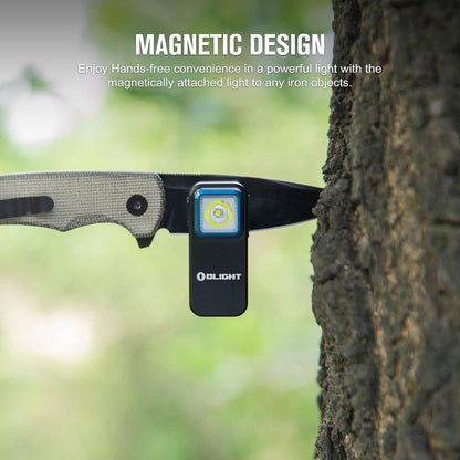 OLIGHT Oclip EDC Flashlight with Magnetic, Dual Light Sources 300 lumens Rechargeable Pocket Light, Easy to Attach and Clip-on for Hiking, Camping, Emergency, and Daily Use(Black)