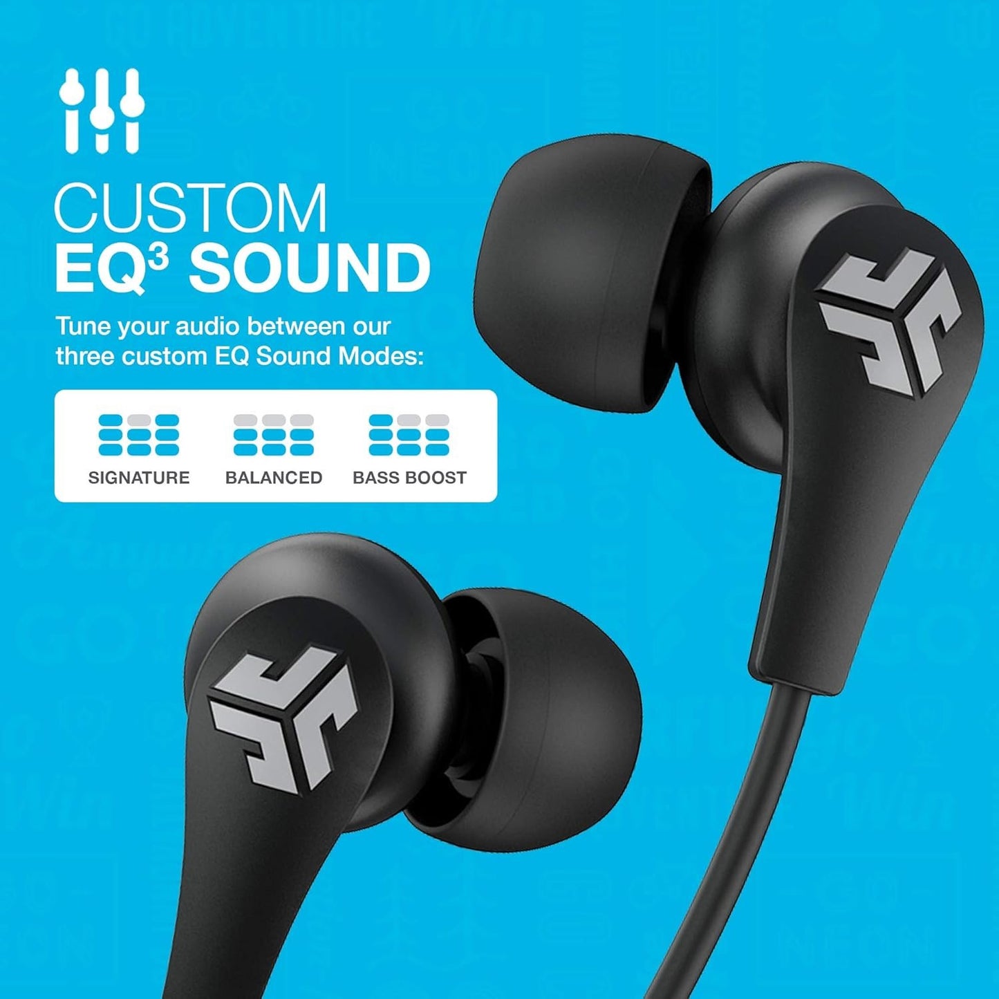 JLab JBuds Pro Bluetooth Wireless Signature Earbuds, Blue/Gray, Titanium 10mm Drivers, 6-Hour Battery Life, Music Controls, Noise Isolation, Bluetooth 4.1 Extra Gel Tips and Cush Fins