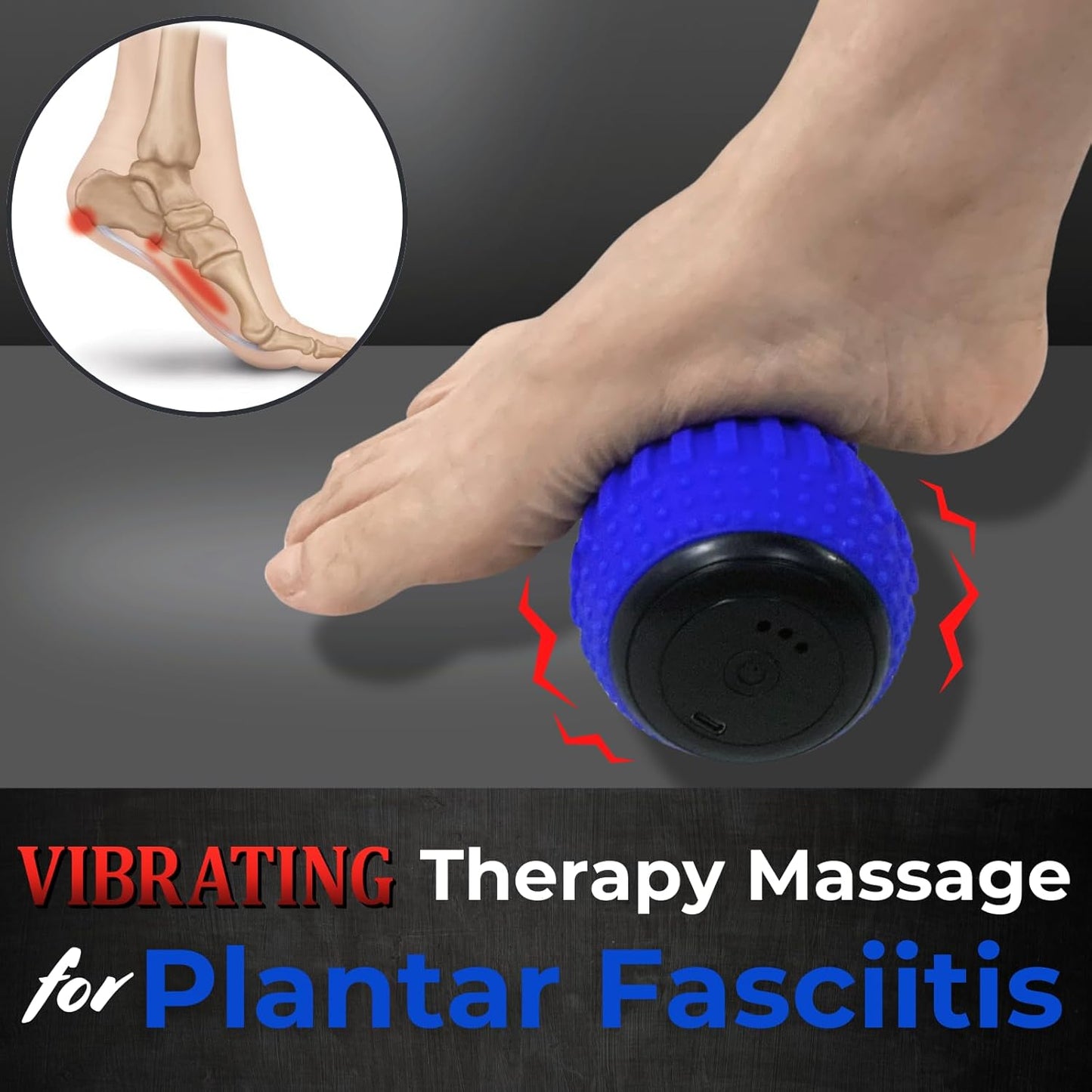 ZeenKind Textured Vibrating Peanut Massage Ball for Better Deep Tissue Trigger Point Therapy, Myofascial Release, & Muscle Recovery | Neck & Back Peanut Ball Roller- Double Lacrosse Ball Massager