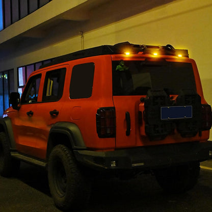 ccuzs Solar Cab Roof Lights, Waterproof Led Truck Lights, Smart Sensing Auto Accessories, Durabled Outdoor Lighting for Automotive, Bike, Off Road Use, 3.15x2.36x1.49 Inches