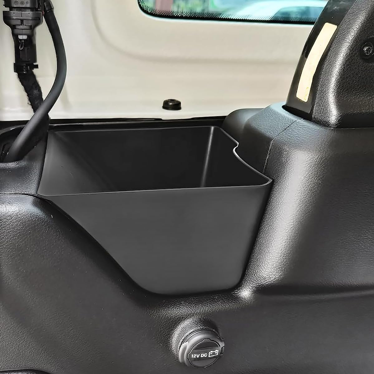 YOCTM Trunk Organizers Tray for 2024 2025 Jeep Wrangler JL JLU 4xe Sports Rubicon Tailgate Rear Cargo Side Storage Box Black Interior Accessories 2-PACK