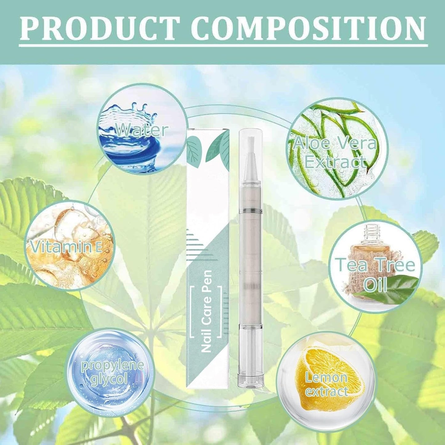 Nail Oil Pen, Nail Growth Pens, 0.87x0.71in Cuticle Nourishing Liquid, 4ml Strengthening Hydrating Formula, Fingernail Brittle Care for Women, Girls, Salon Supply