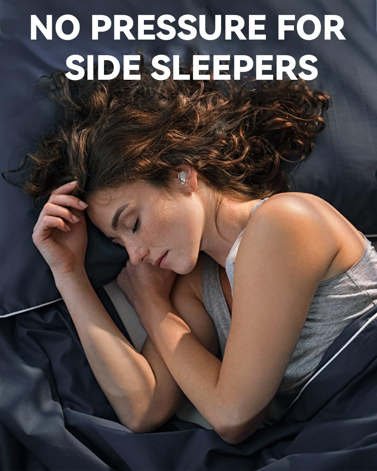 ANSTEN Sleeping Headphones Bluetooth 5.4, Noise Cancelling in Ear Headphones, Sleep Earbuds for Side Sleepers, 48 Hours Battery Life Ear Buds for Sleeping, Sports