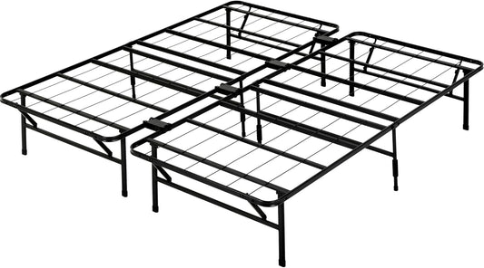 Zinus Smartbase King Bed Base Frame Foldable Premium Metal Heavy Duty Steel - Folding Bed Platform Mattress Foundation with Under Bed Storage