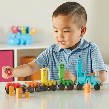 hand2mind Numberblocks Express Train MathLink Cubes Activity Set
