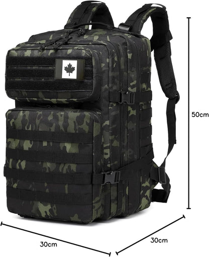 ATBP Military Tactical Molle Rucksack Backpack Large Travel Backpack Hiking Daypack Camping Hunting Backpack 40L