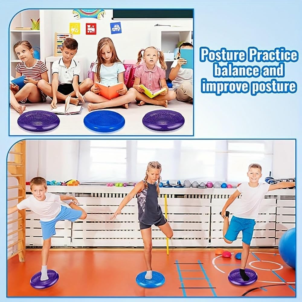 ZBDZSW 1 pz. Piastra per Massaggio a Tinta Unita Disco per Equilibrio Yoga Migliora la Postura Seduta Allenamento per la Forza del Core Attrezzatura per Allenamento Fitness