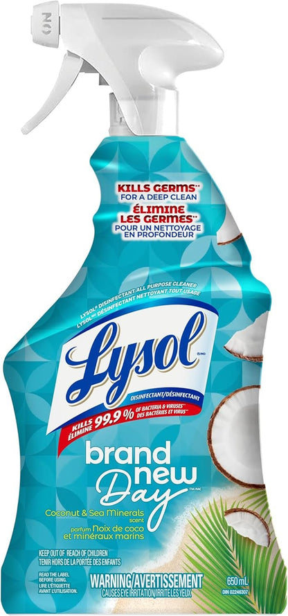 LYSOL ALL PURPOSE CLEANER TRIGGER - New Day Coconut & Sea Minerals 650mL