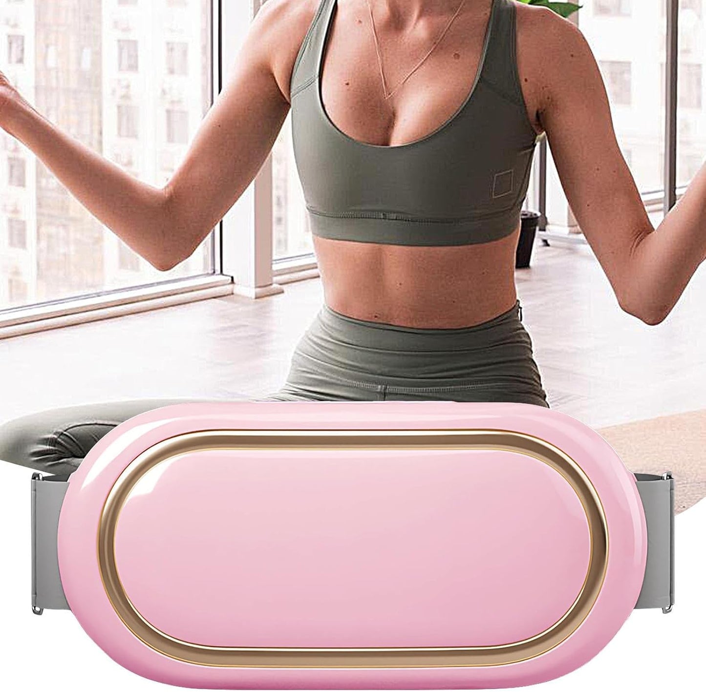 Fascia Snellente - Attrezzo Elettrico per Addominali - Cintura Massaggiante Portatile Senza Fili per Costruzione Muscolare Brucia Grassi Modellante e Rassodante
