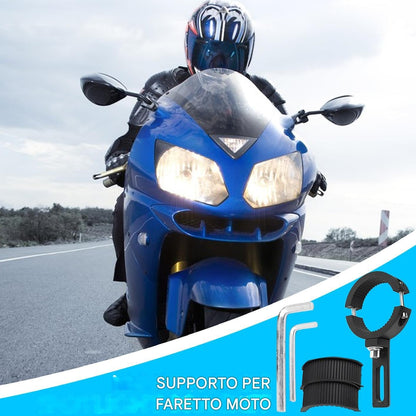 Generico Motorcycle Spotlight Mount, Fog Light Bracket, Versatile Motorcycle Tube Clamp, Adjustable Headlamp Holder, Easy Install for ATV, Bikes, Adventure and Night Riding