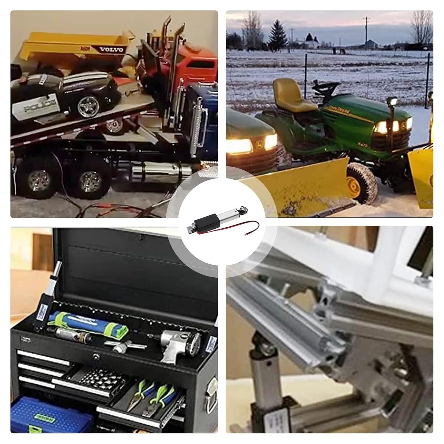 Stroke 75mm 20N 3 Inch Mini Linear Actuator 12V Force 4.5lbs Electric Linear Motion Actuators High Speed 1.2"/sec for Robotics,Home Automation with Mounting Brackets