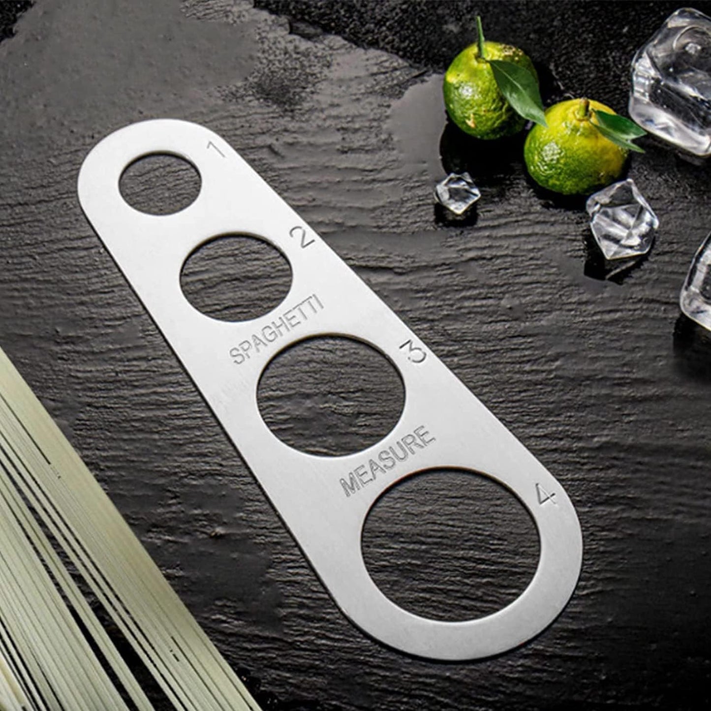 Pasta Spaghetti Measurer Tool, 2PCS Stainless Steel Pasta Portion Control Gadgets Noodle Portion Measure Kitchen Cooking Tool