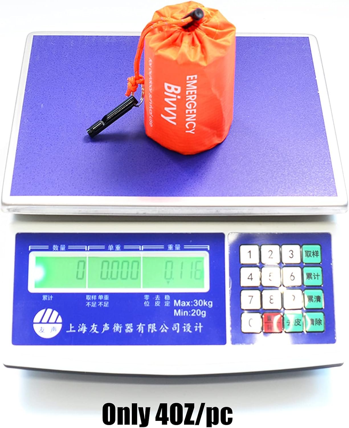 4 Pack Emergency Bag Survival Bivvy Sack with Whistles, Lightweight Portable Emergency Supplies for Outdoor Camping Hiking Keep Warm After Earthquakes, Hurricanes Disasters