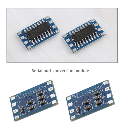 eMagTech 10pcs Mini RS232 MAX3232 to TTL Level Converter Serial Module Adapter for 3~5V MAX3232 Breakout Board Computer Cable Serial Adapters Electronic Components