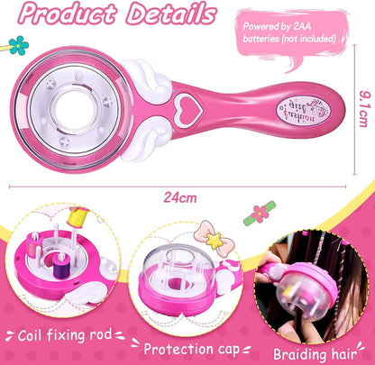 Magic Braids Set – Automatic Machine for Hair Braids and Accessories for Girls, Hair Braider and Braiding Machine, Ideal as a Gift for Girls!