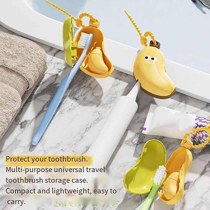 Generico Toothbrush Cover, Portable Protective Case, Compact Banana Design, Hygienic Travel Storage, Fun Cover for Kids, Adults, Outdoor Activities, Vacation, Daily Routines