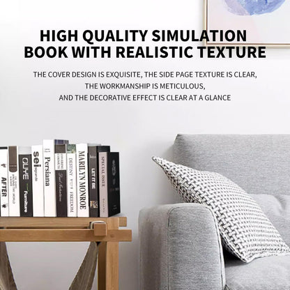 YSOOUA 4 Pieces Decorative Books for Home Decor Fake Folding Books for Home Decoration Bookcase Coffee Table Shelves (A)