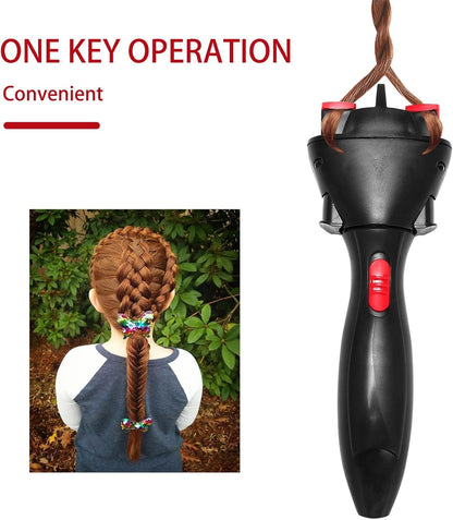 Bruafsir Electric Hair Braider Automatic Twist Braider Hair Processing Device Hair Braider Machine Braiding Hairstyle Hair Styling Tool