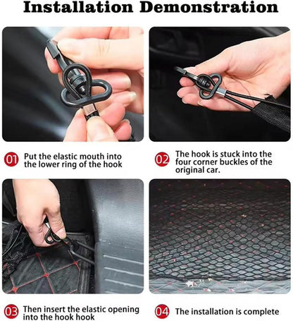 BYD Shark 2025 Car Trunk Organizer & Storage Net Heavy Duty Cargo Organizer Bag for Efficient Rear Trunk Organization, Car Accessories