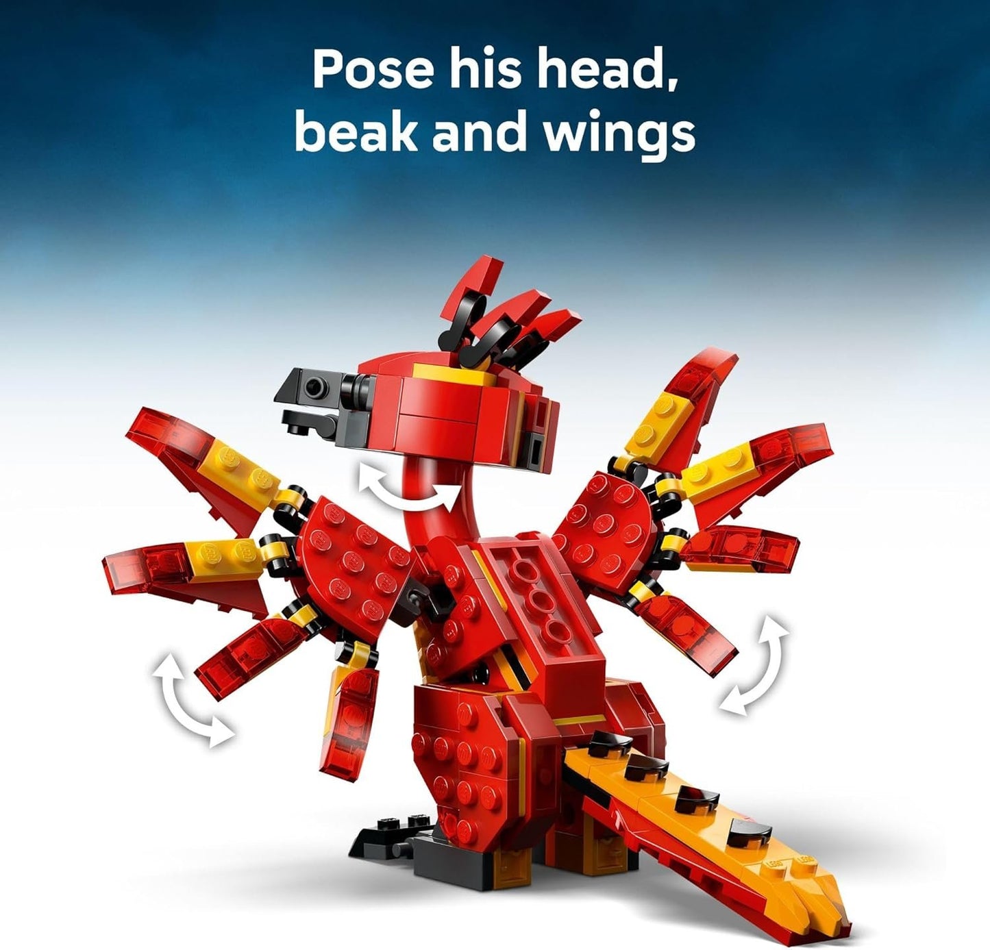LEGO Harry Potter Fawkes: Dumbledore’s Phoenix Kids Toy - Building and Learning Toy for Pretend Play - Harry Potter Collectible for Boys and Girls, Ages 8+ - Gift Idea for Birthdays - 76448