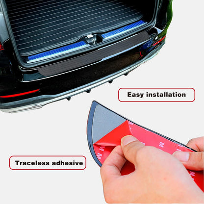jeseny Pack-1 Rear Bumper Protector Guard Trunk Rubber Protection Strip Rubber Scratch-Resistant Trunk Door Entry Guards Car Accessory for SUV or Cars, Universal Sports Full with Full 3M Tape (Black)