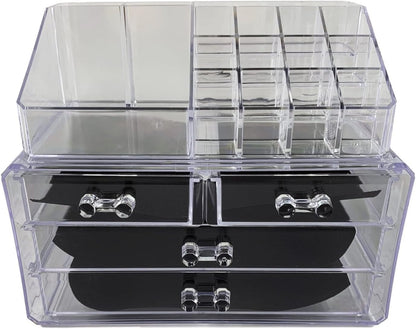 tempo di saldi Transparent Organiser for Cosmetic Accessories, Ideal for Make Up Products