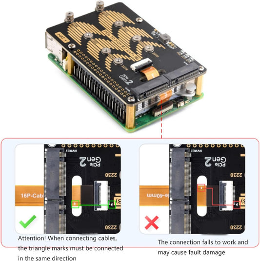 5つのスピードリーディング/ライティングのための高速ダブルインターフェイスカードPCIEから2チャンネルアダプターへ