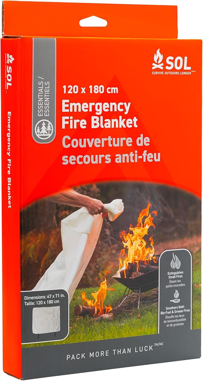 S.O.L. Survive Outdoors Longer Emergency Fire Extinguisher Blanket